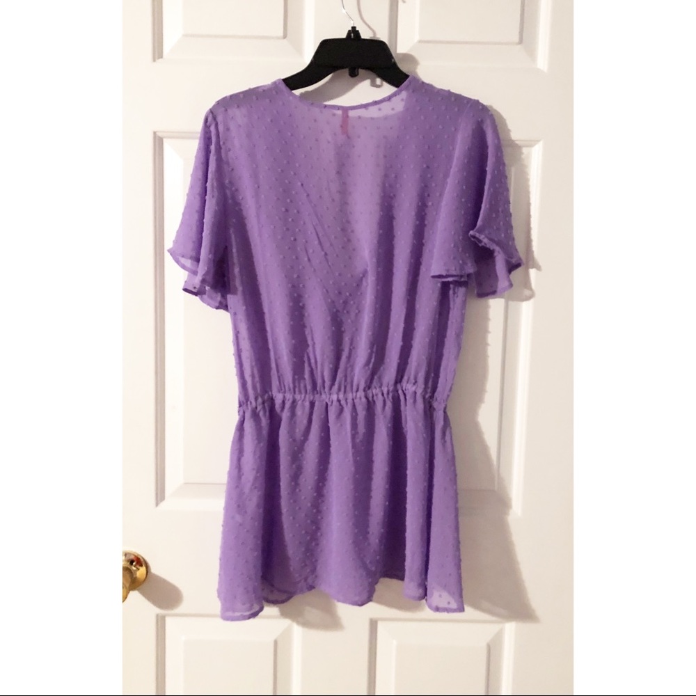 ☀️Ruby Ribbon Lavender Top - Picture 2 of 6